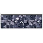 Washable kitchen mat Coffee 45x150 cm blue