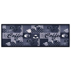Washable Kitchen Mat Coffee 60x300 cm Blue