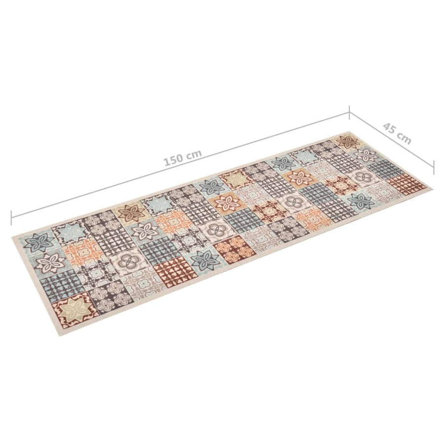 Keukenmat Wasbaar 45 x 150 cm mosaic colour