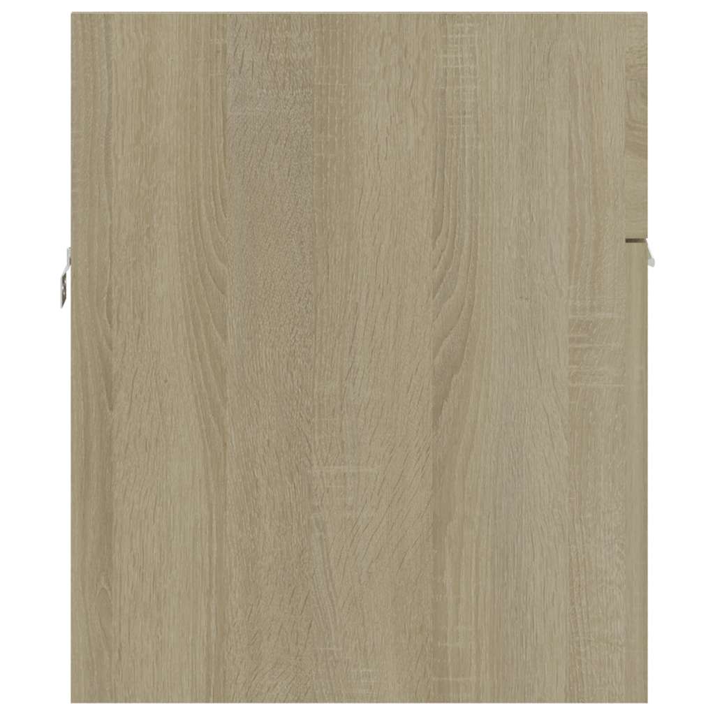 2-Delige Badkamermeubelset Bewerkt Hout Sonoma Eikenkleurig