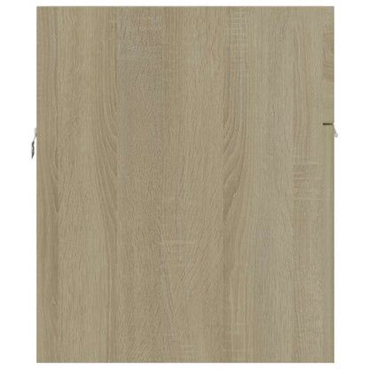 2-Delige Badkamermeubelset Bewerkt Hout Sonoma Eikenkleurig