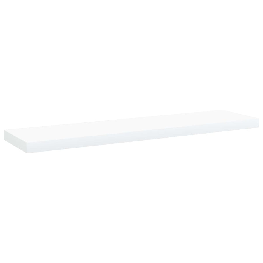 Wandschappen 0X10X1,5 Cm Bewerkt Hout Wit 4 40 x 10 x 1.5 cm