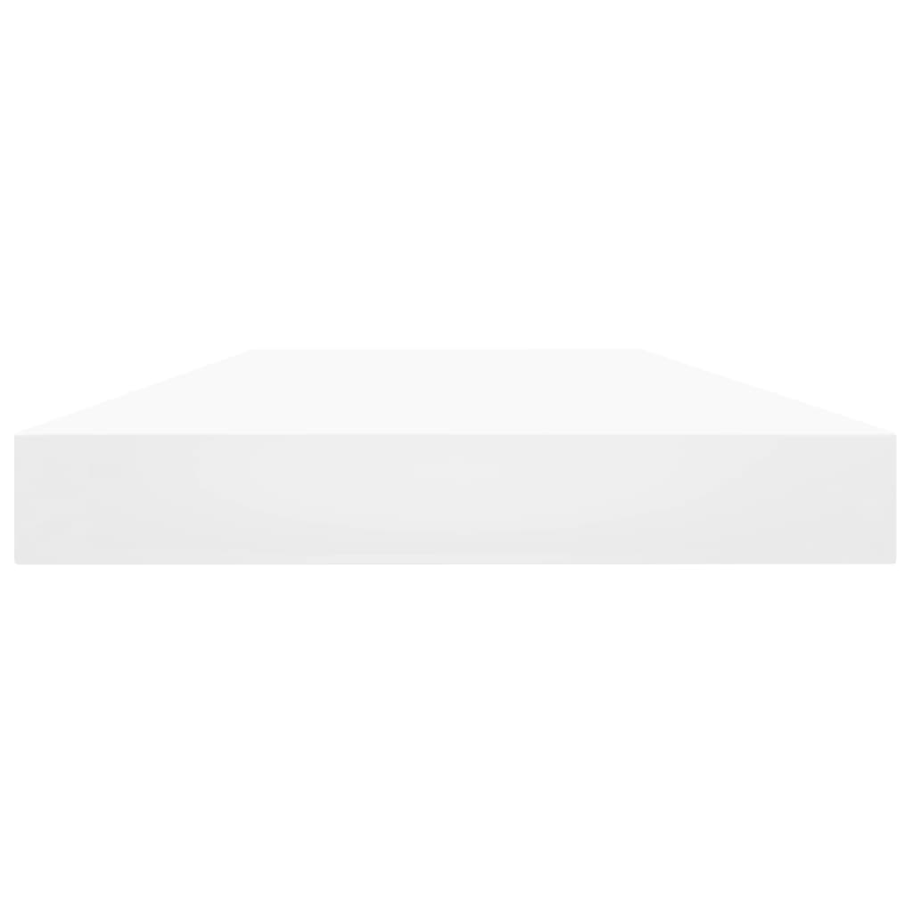 Wandschappen 0X10X1,5 Cm Bewerkt Hout Wit 4 40 x 10 x 1.5 cm