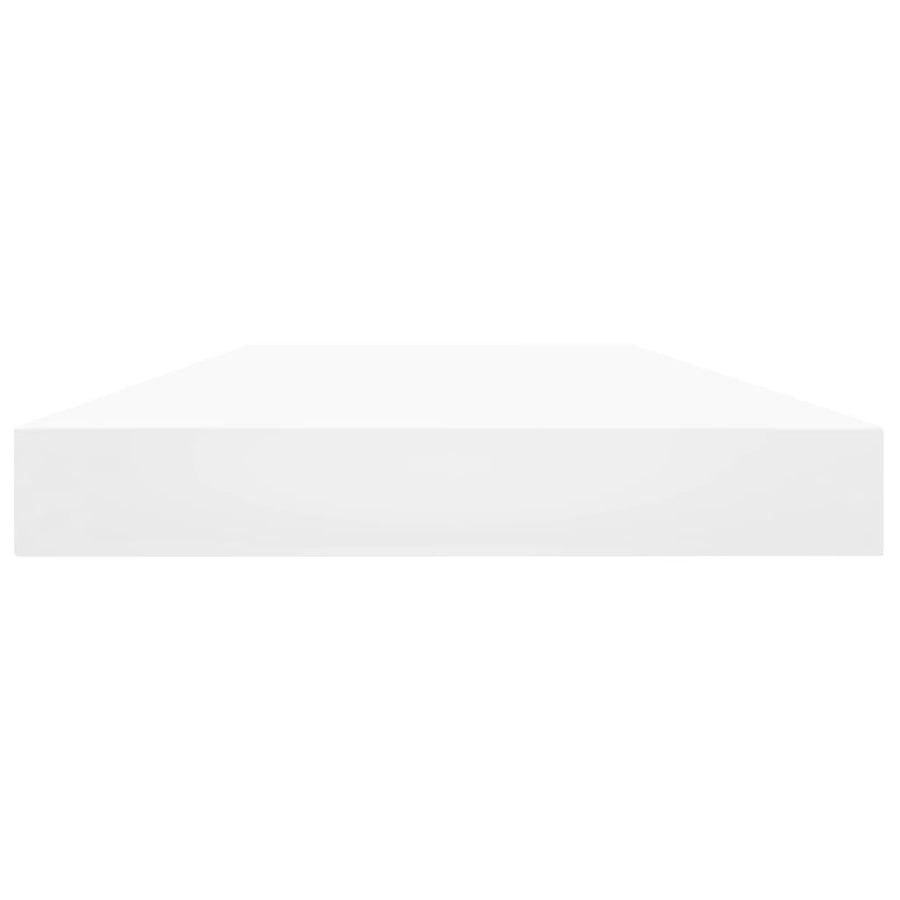 Wandschappen 0X10X1,5 Cm Bewerkt Hout Wit 4 40 x 10 x 1.5 cm