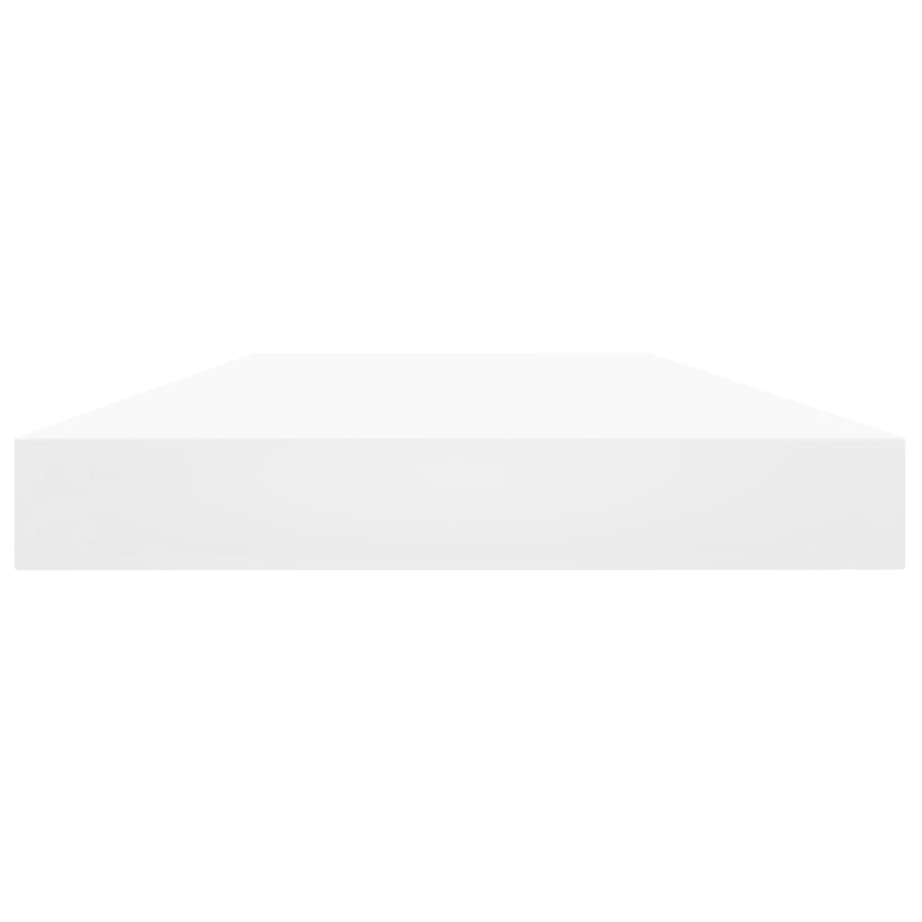 Wandschappen 8 st 40x10x1,5 cm bewerkt hout wit