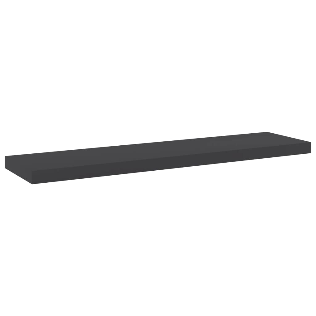 Wandschappen 8 st 40x10x1,5 cm spaanplaat grijs