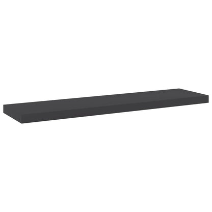 Wandschappen 8 st 40x10x1,5 cm spaanplaat grijs