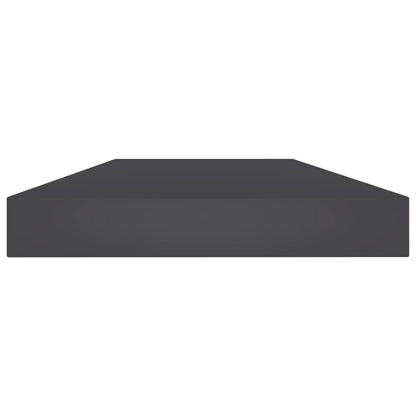 Wandschappen 8 st 40x10x1,5 cm spaanplaat grijs
