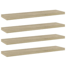 Wandschappen 0X10X1,5 Cm Spaanplaat Kleurig Sonoma Eiken 4 40 x 10 x 1.5 cm