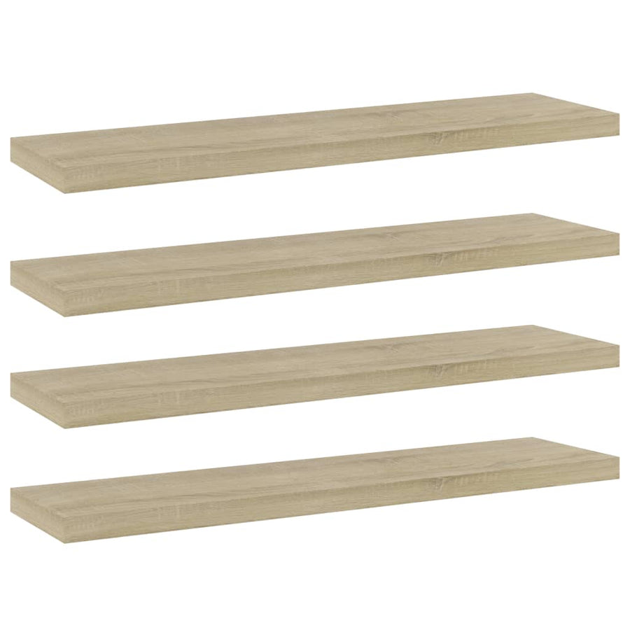 Wandschappen 0X10X1,5 Cm Spaanplaat Kleurig Sonoma Eiken 4 40 x 10 x 1.5 cm
