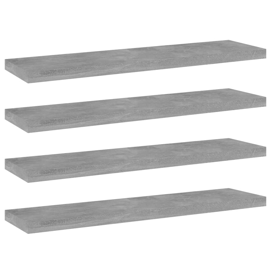 Wandschappen 0X10X1,5 Cm Spaanplaat Betongrijs 4 40 x 10 x 1.5 cm