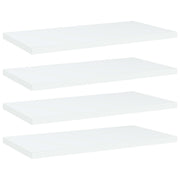 Wandschappen 4 st 40x20x1,5 cm spaanplaat wit