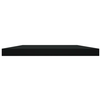 Wandschappen 4 st 40x20x1,5 cm bewerkt hout zwart