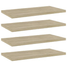 Wandschappen 4 st 40x20x1,5 cm spaanplaat sonoma eiken