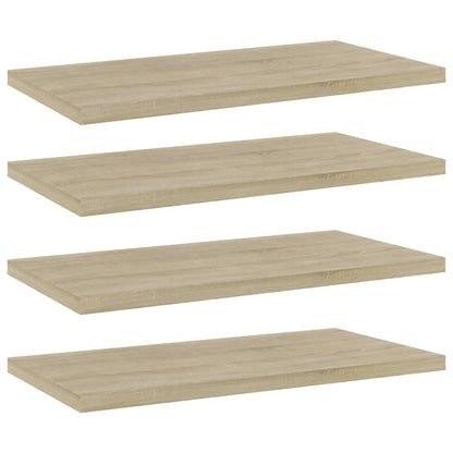 Wandschappen 0X20X1,5 Cm Spaanplaat Kleurig Sonoma Eiken 4 40 x 20 x 1.5 cm