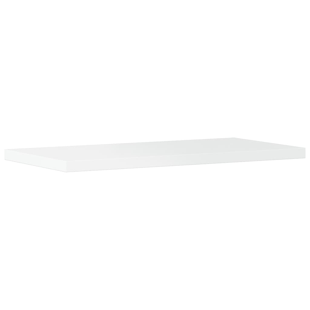 Wandschappen 4 st 40x20x1,5 cm bewerkt hout hoogglans wit