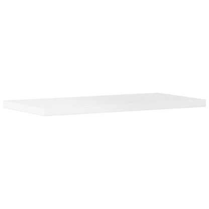 Wandschappen 4 st 40x20x1,5 cm bewerkt hout hoogglans wit