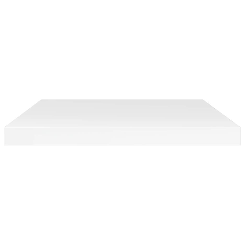 Wandschappen 4 st 40x20x1,5 cm bewerkt hout hoogglans wit