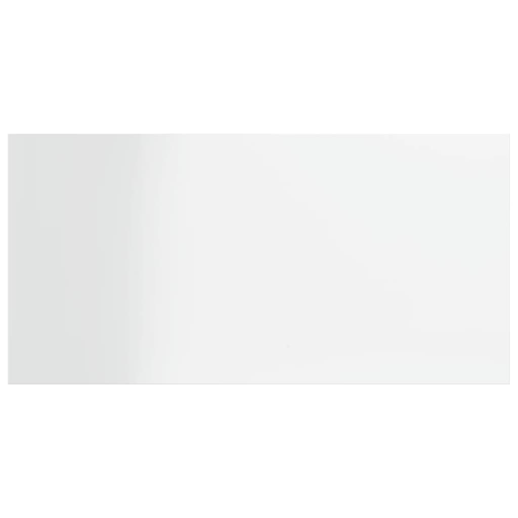 Wandschappen 4 st 40x20x1,5 cm bewerkt hout hoogglans wit