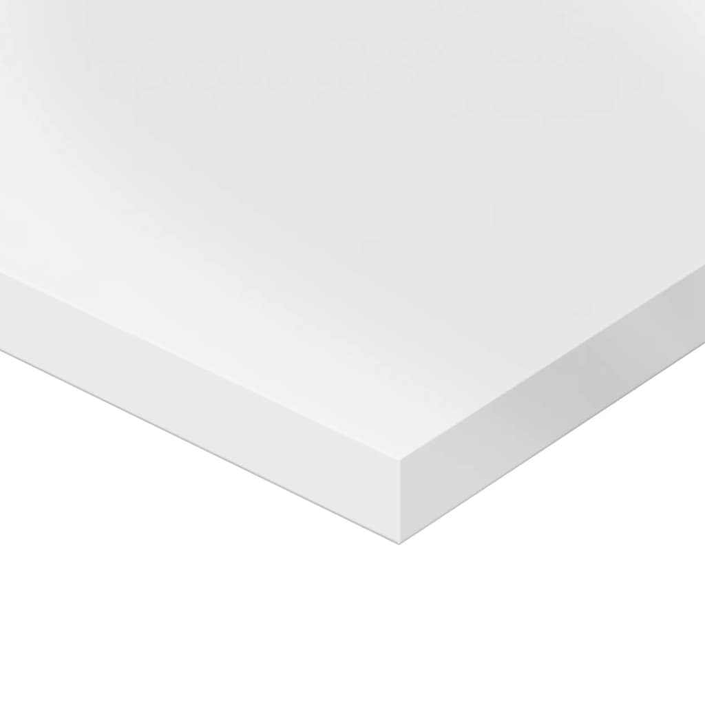 Wandschappen 4 st 40x20x1,5 cm bewerkt hout hoogglans wit