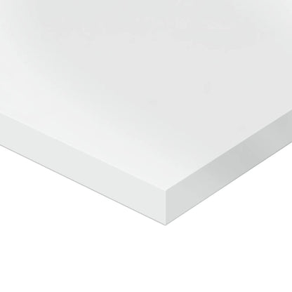 Wandschappen 4 st 40x20x1,5 cm bewerkt hout hoogglans wit