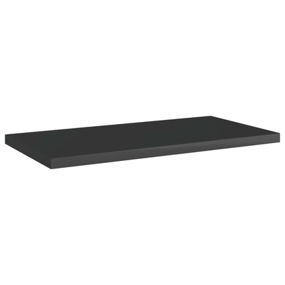 Wandschappen 8 st 40x20x1,5 cm spaanplaat hoogglans zwart