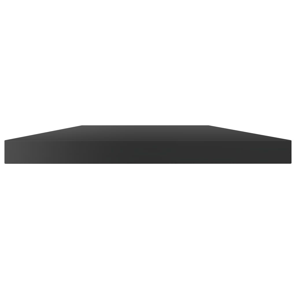 Wandschappen 8 st 40x20x1,5 cm spaanplaat hoogglans zwart