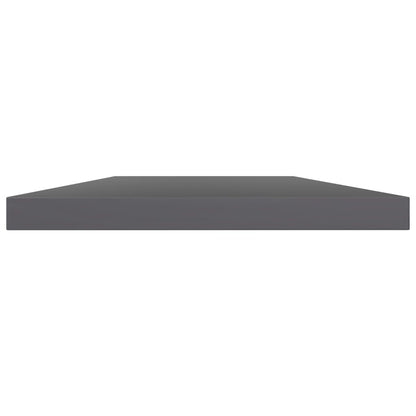 Wandschappen 8 st 40x20x1,5 cm spaanplaat hoogglans grijs