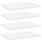 Wandschappen 4 st 40x30x1,5 cm spaanplaat wit