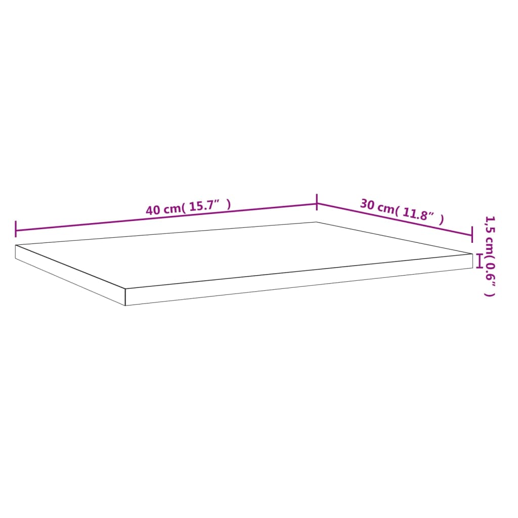 Wandschappen 4 st 40x30x1,5 cm spaanplaat grijs