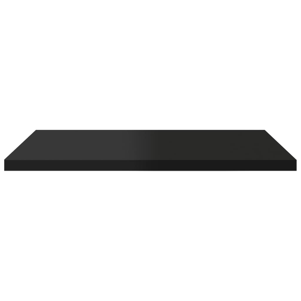 Wandschappen 4 st 40x30x1,5 cm spaanplaat hoogglans zwart