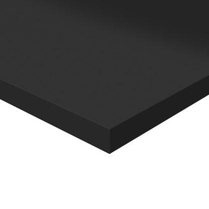 Wandschappen 4 st 40x30x1,5 cm spaanplaat hoogglans zwart