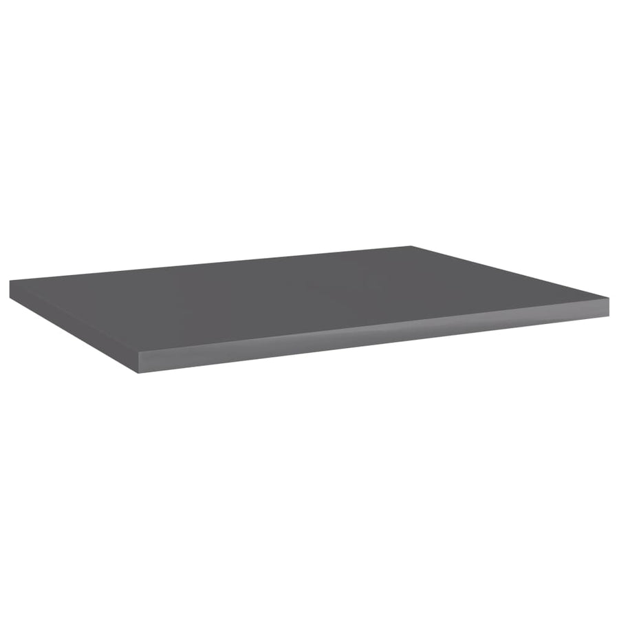 Wandschappen 4 St 40X30X1,5 Cm Spaanplaat Hoogglans Grijs Hoogglans Grijs 4