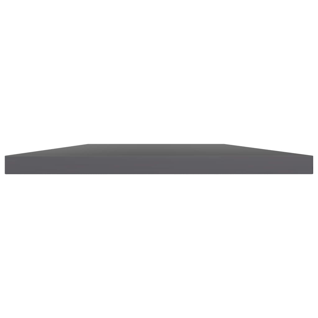 Wandschappen 4 St 40X30X1,5 Cm Spaanplaat Hoogglans Grijs Hoogglans Grijs 4