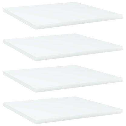 Wandschappen 40X40X1,5 Cm Bewerkt Hout Wit 40 x 40 x 1.5 cm