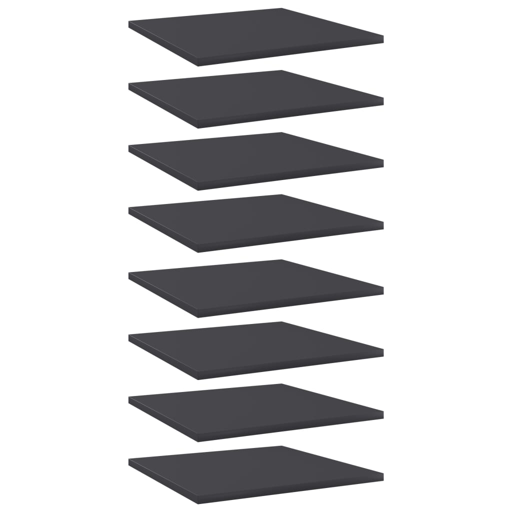 Wandschappen 40X40X1,5 Cm Spaanplaat Grijs 8 40 x 40 x 1.5 cm