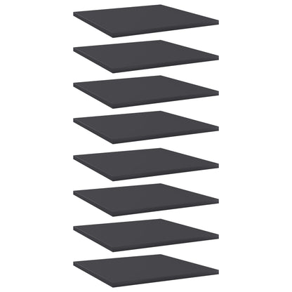 Wandschappen 40X40X1,5 Cm Spaanplaat Grijs 8 40 x 40 x 1.5 cm