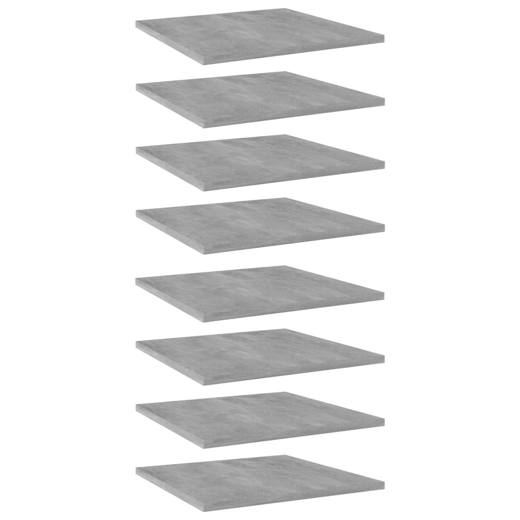 Wandschappen 40X40X1,5 Cm Bewerkt Hout Betongrijs 8