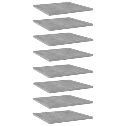 Wandschappen 40X40X1,5 Cm Bewerkt Hout Betongrijs 8