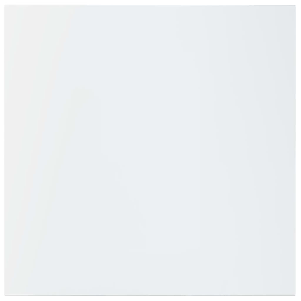Wandschappen 4 st 40x40x1,5 cm bewerkt hout hoogglans wit