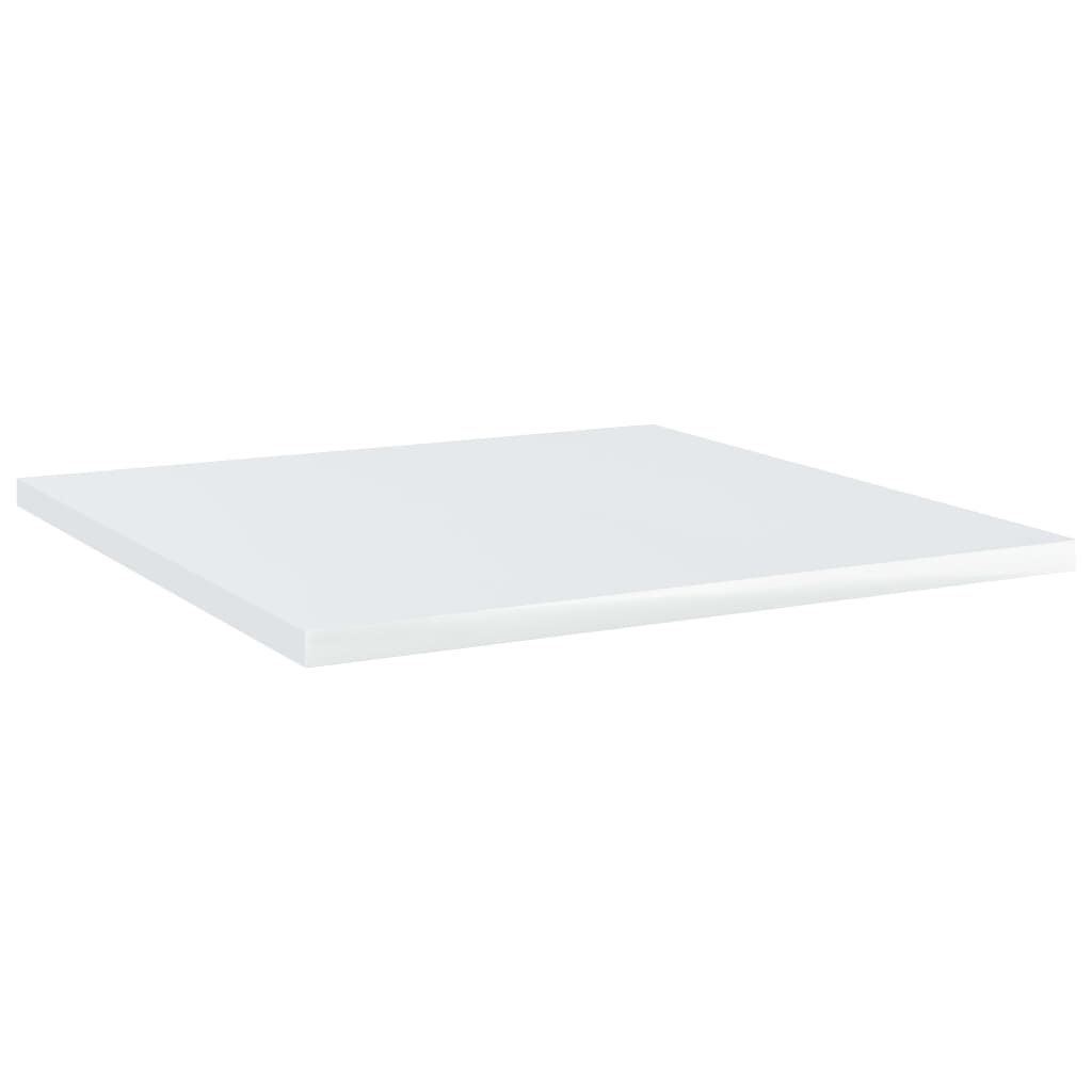 Wandschappen 8 st 40x40x1,5 cm bewerkt hout hoogglans wit