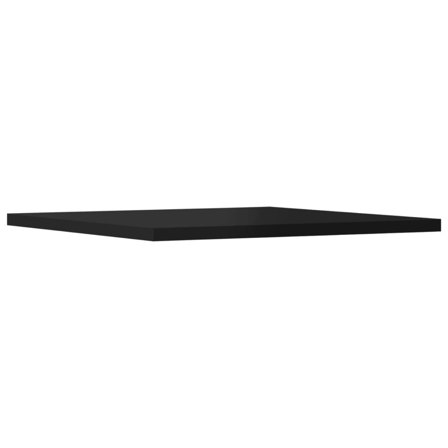 Wandschappen 8 st 40x40x1,5 cm bewerkt hout hoogglans zwart