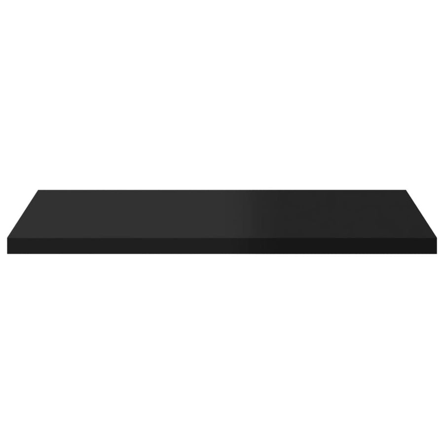 Wandschappen 8 st 40x40x1,5 cm bewerkt hout hoogglans zwart