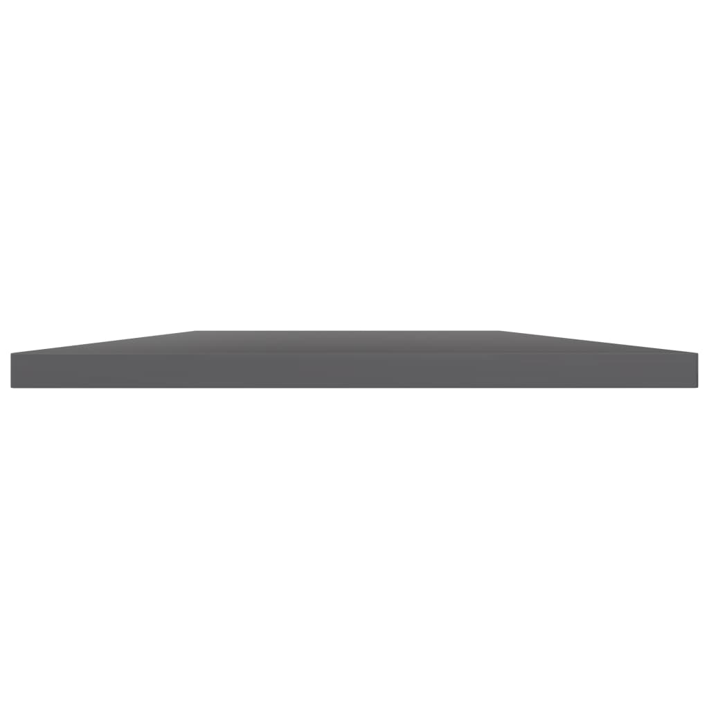 Wandschappen 40X40X1,5 Cm Spaanplaat Hoogglans Grijs 8 40 x 40 x 1.5 cm