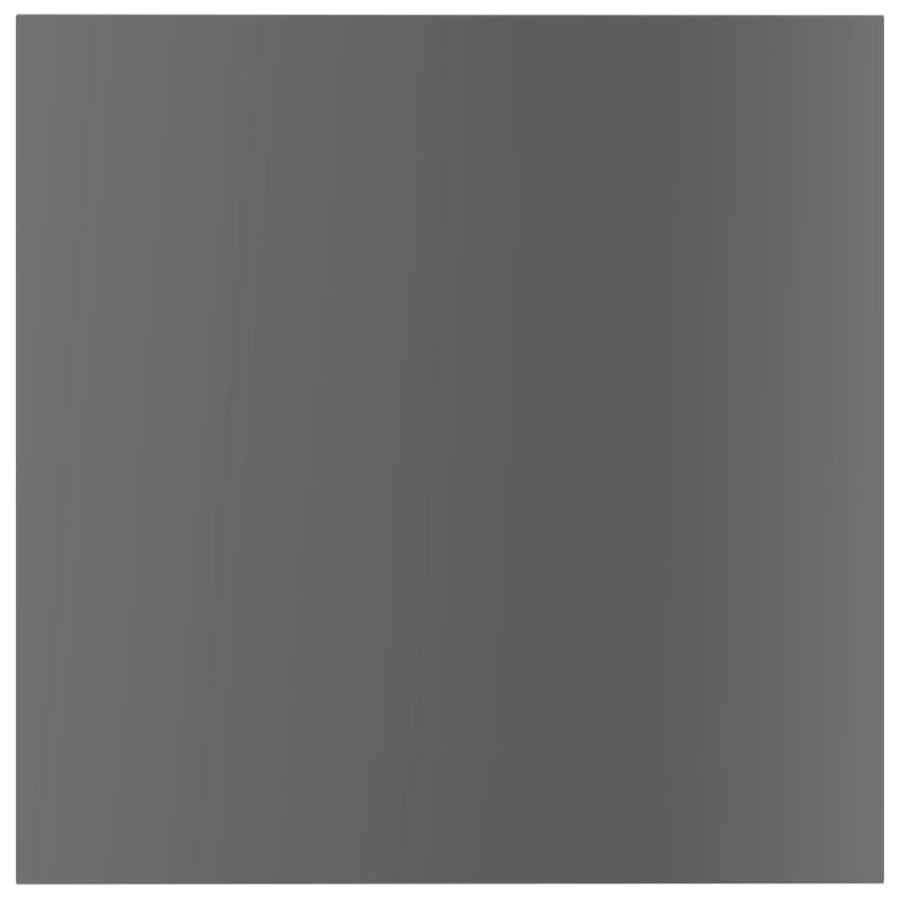 Wandschappen 40X40X1,5 Cm Spaanplaat Hoogglans Grijs 8 40 x 40 x 1.5 cm