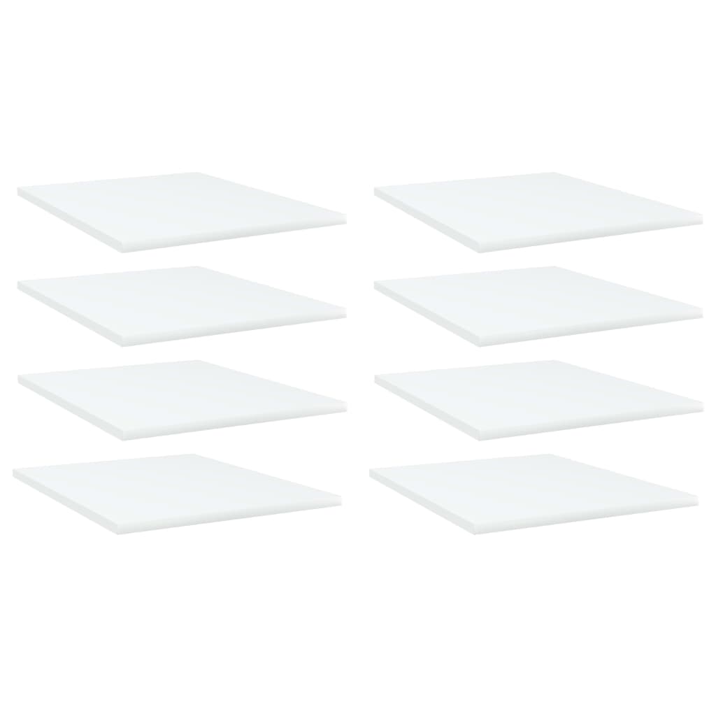 Wandschappen 8 st 40x50x1,5 cm spaanplaat wit