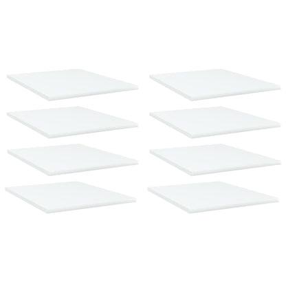 Wandschappen 8 st 40x50x1,5 cm spaanplaat wit