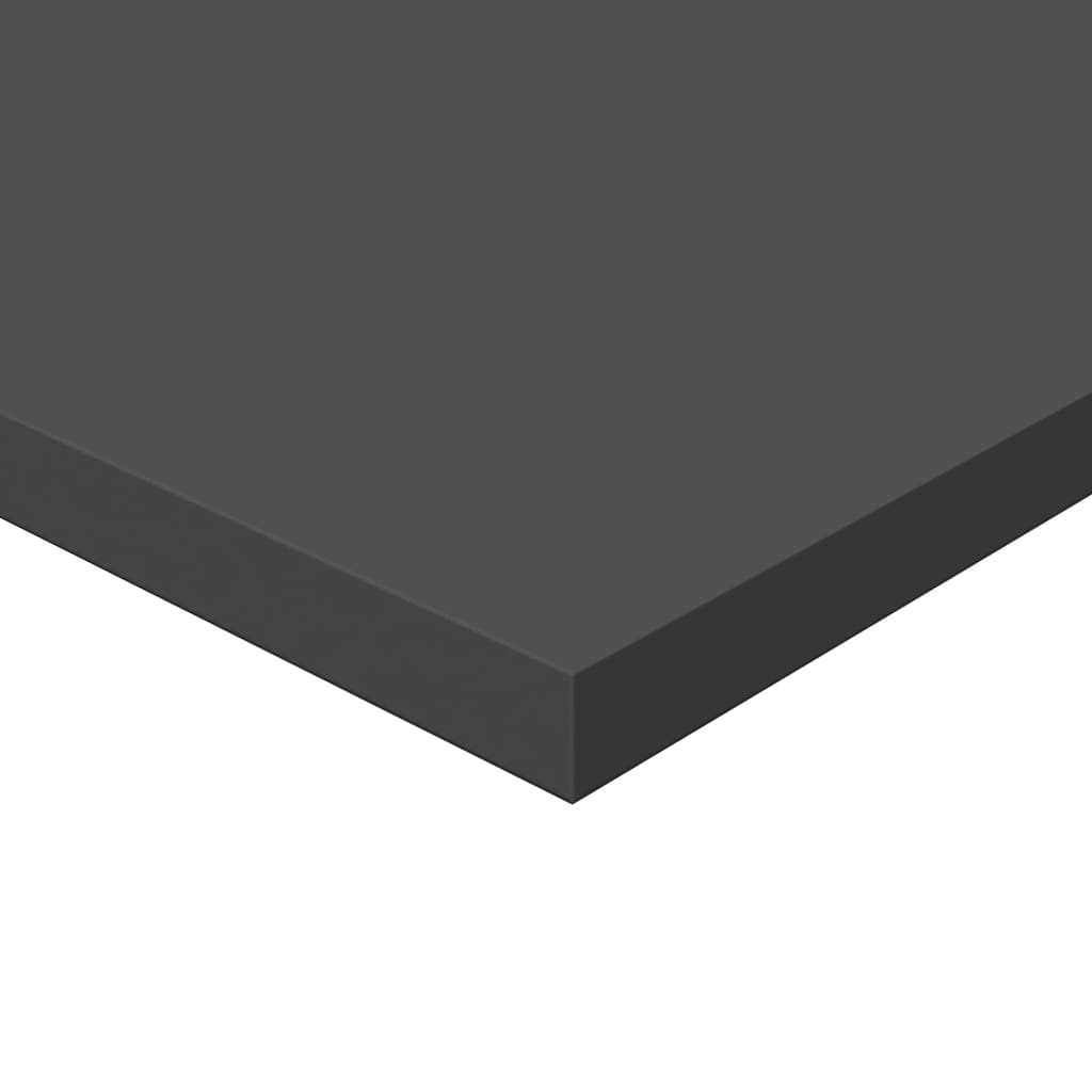 Wandschappen 4 st 40x50x1,5 cm spaanplaat grijs