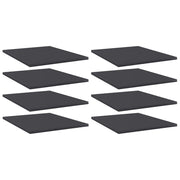 Wandschappen 8 st 40x50x1,5 cm spaanplaat grijs