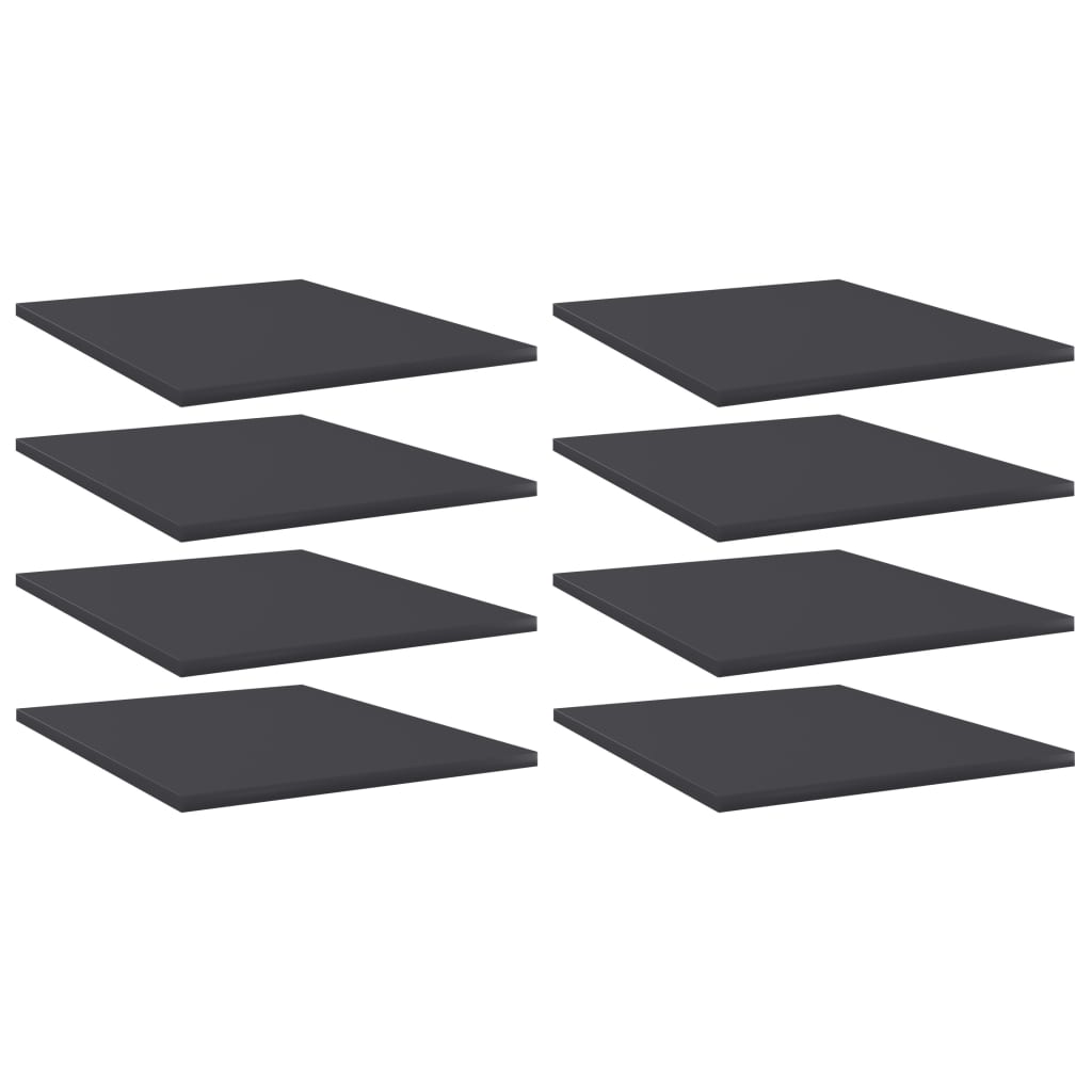 Wandschappen 40X50X1,5 Cm Spaanplaat Grijs 8 40 x 50 x 1.5 cm